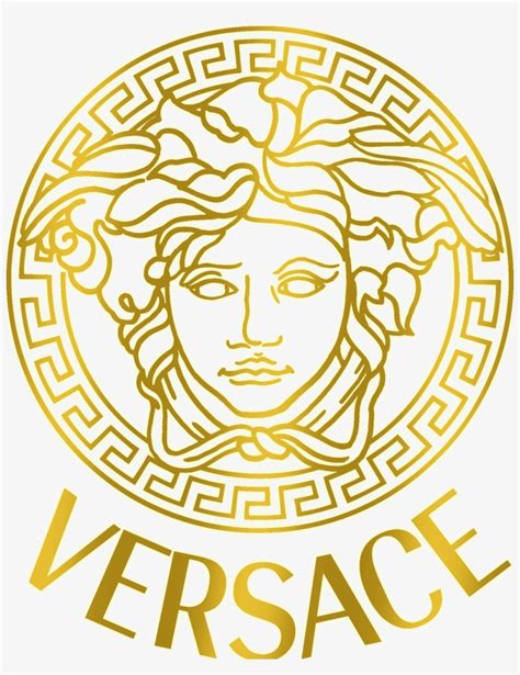 versace logo in gold|versace logo drawing.